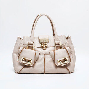 Celine Leather Handbag Beige WS22163